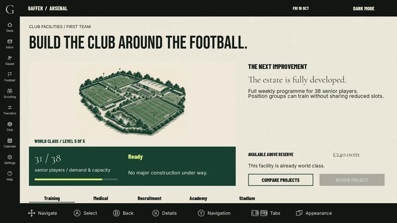 Training facilities